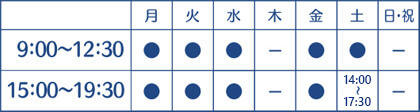 2026年4月から木曜休診+土曜午後診療時間変更のご案内